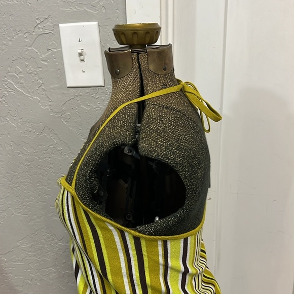 ARITZIA SUNDAY BEST JETT DRESS GREEN BROWN YELLOW SIZE LARGE - Picture 7 of 16